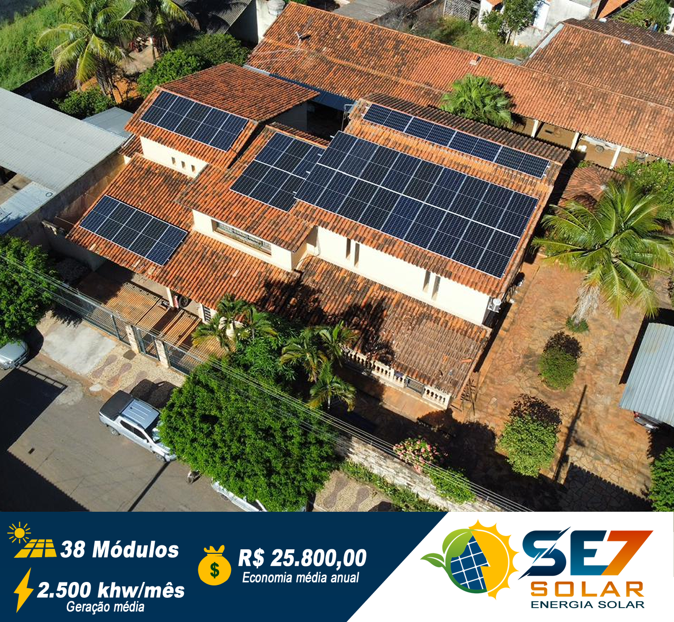 Projeto de energia solar para Dr. Paulo Roberto