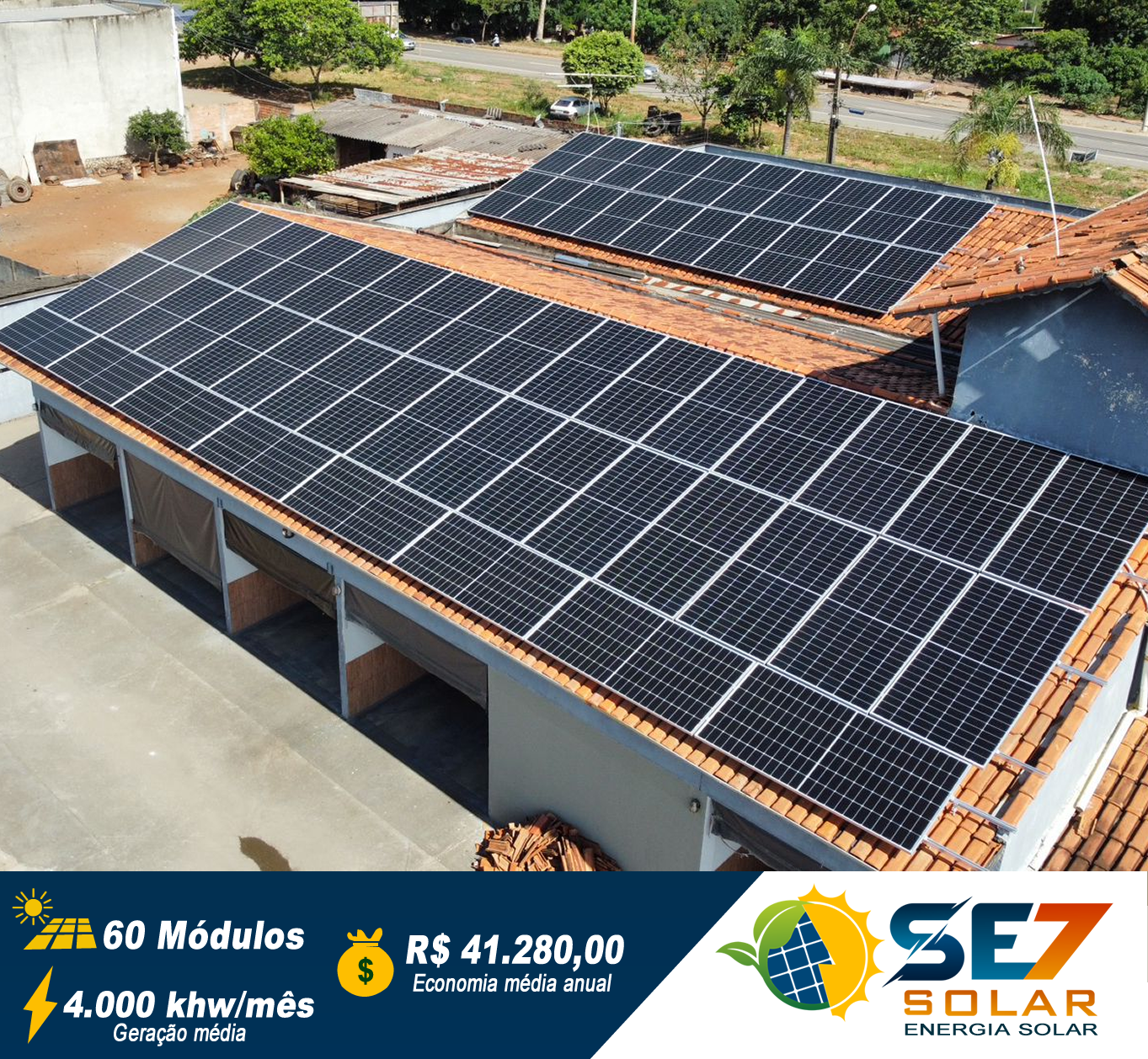 Projeto Residencial Set Solar instalado com excelência em Goiás